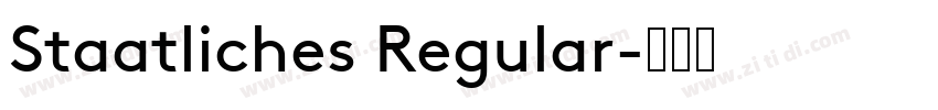 Staatliches Regular字体转换
